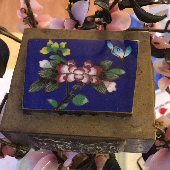 Antique Jewelry - Antique enamel Chinese jewelry box